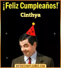 GIF Feliz Cumpleaños Meme Cinthya